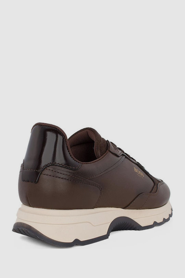 ΔΕΡΜΑΤΙΝΑ ΠΑΠΟΥΤΣΙΑ BOSS SHOES - BROWN BURN